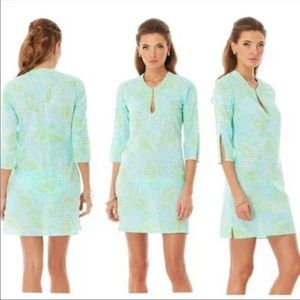 Lilly Pulitzer Courtney Tunic Dress Spa Blue Sz S